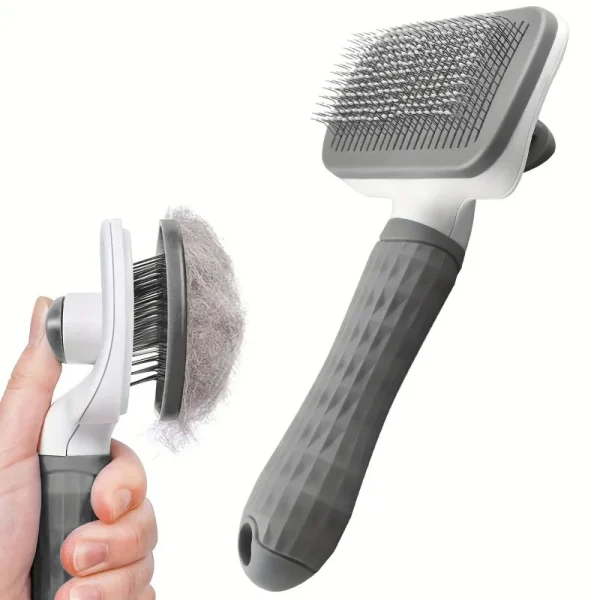 Massaging + Deshedder Grooming Brush